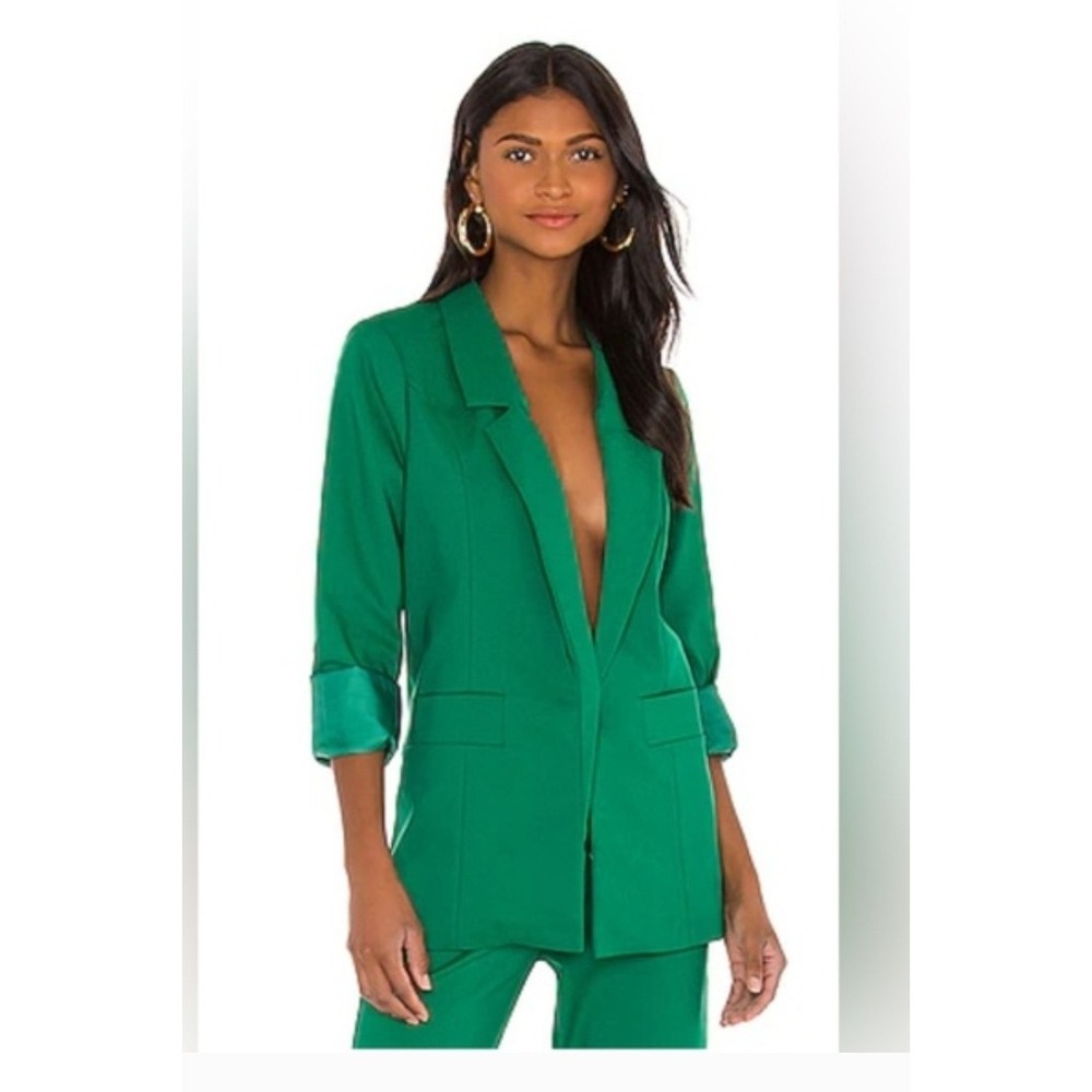 SHOW ME YOUR MUMU Major Blazer Green Suiting Blazer Jacket Size‎ M